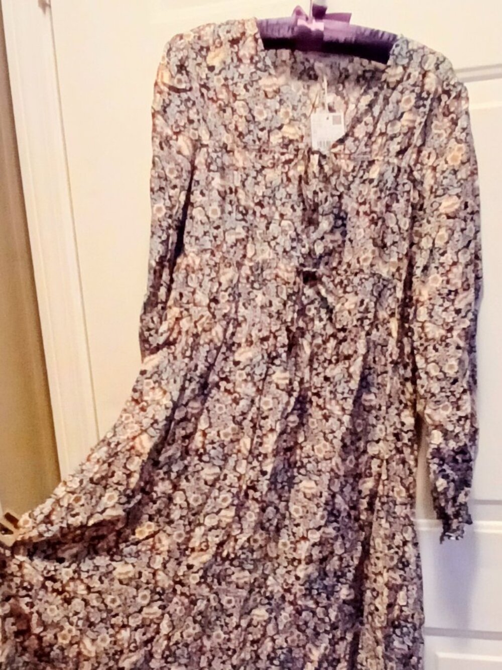 Long Sleeve Floral Maxi NWT